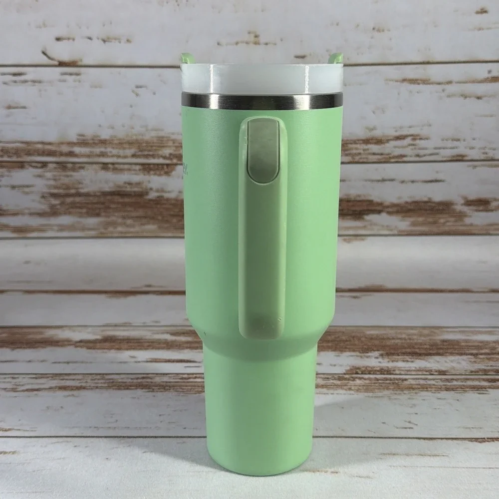 Stanley Quencher 40 oz FlowState Jade Green Tumbler Handle Cup Lid NO STRAW - Picture 5 of 7